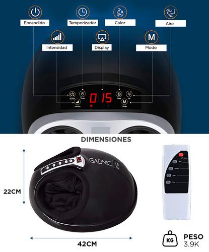 Masajeador de Pies Eléctrico Gadnic Con Terapia de Calor  - 5
