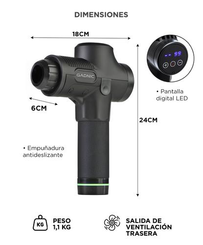 Pistola Masajeadora Gadnic 30 velocidades Outlet - 5