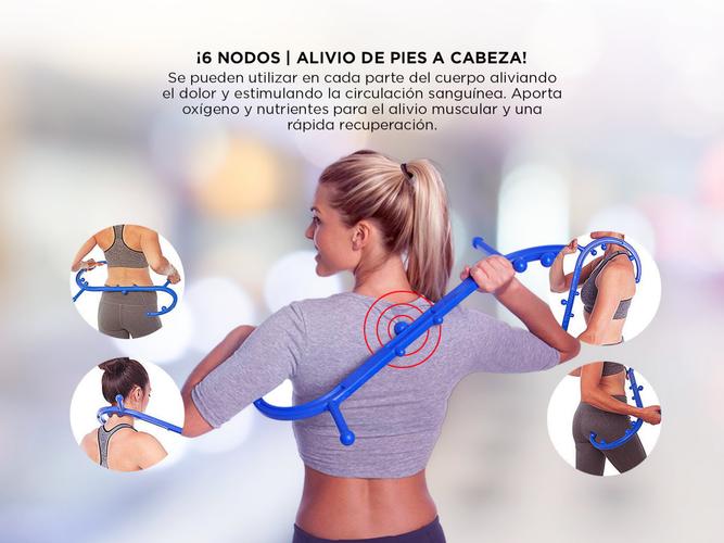 Masajeador De Espalda Cuello Gadnic De Punto De Gatillo y Terapia de Caña - 2
