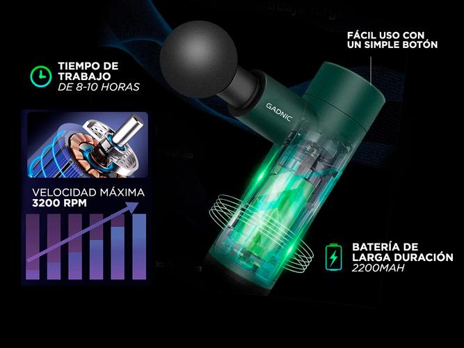 Mini Pistola Masajeador Serbal Gadnic Portatíl  - 4