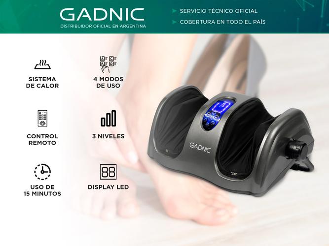 Masajeador De Pies Gadnic Eléctrico Con Tecnología de Calor y Control Remoto - 1