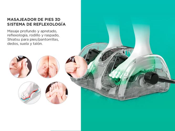 Masajeador De Pies Gadnic Eléctrico Con Tecnología de Calor y Control Remoto - 2