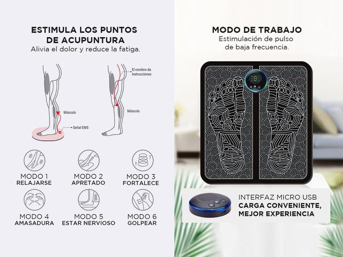 Masajeador de Pies Recargable Gadnic SJSIE91 De Acupuntura De Pulso - 3
