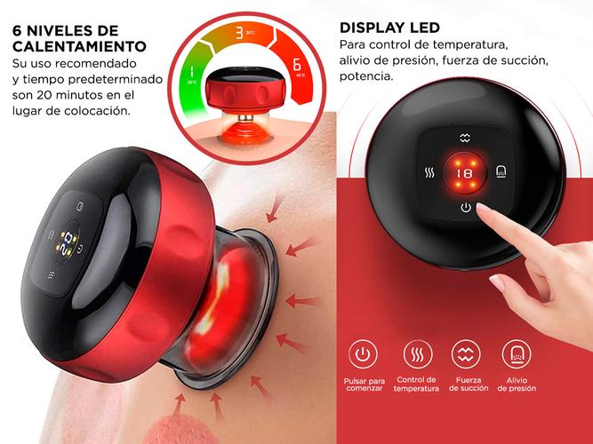 Masajeador por Succión Gadnic DK-11 Masaje Inteligente Ventosas Eléctricas - 3
