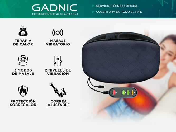 Masajeador de Espalda y Adbdomen Gadnic SYHET14 con Almohadilla Térmica  Usado - 1
