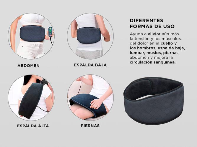 Masajeador de Espalda y Adbdomen Gadnic SYHET14 con Almohadilla Térmica  Usado - 3