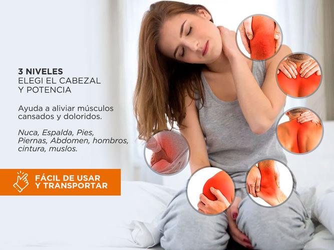 Masajeador de Mano Gadnic Corporal  4 Cabezales Intercambiables  Outlet - 3