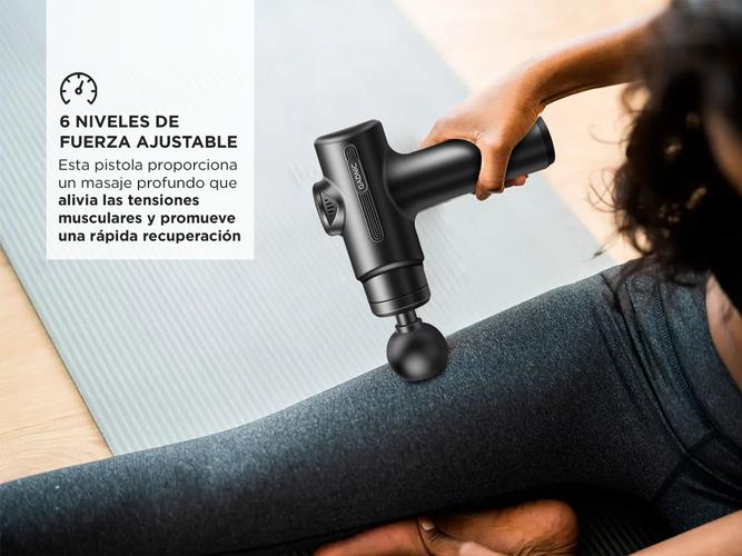 Pistola Masajeadora Gadnic Recargable 6 Niveles Usado - 2