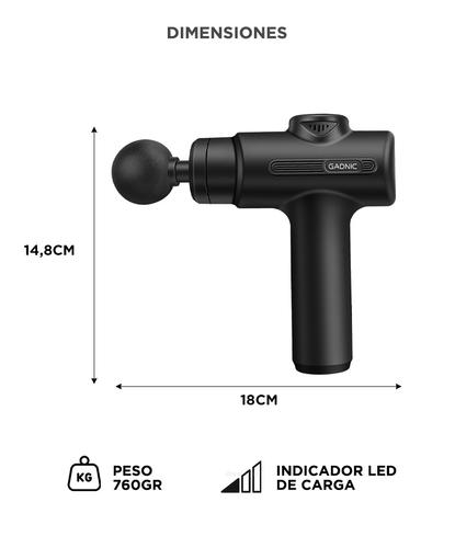 Pistola Masajeadora Gadnic Recargable 6 Niveles - 5