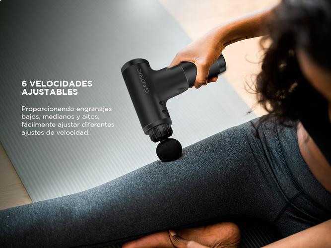 Pistola Masajeadora Gadnic con 4 Cabezales Usado - 2