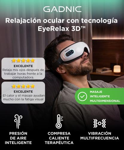 Masajeador de Ojos EyeRelax 3D Gadnic Electrico Inalambrico Vibracion Presion Calor Diseño Plegable Musica Integrada - 1