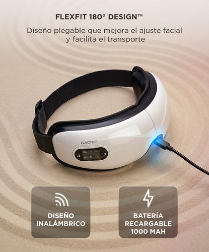 Masajeador de Ojos EyeRelax 3D Gadnic Electrico Inalambrico Vibracion Presion Calor Diseño Plegable Musica Integrada - 4
