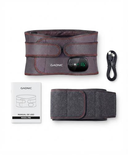 Faja Masajeadora De Cintura Gadnic Inalámbrica Recargable Lumbar Con Calor Y Vibración - 6