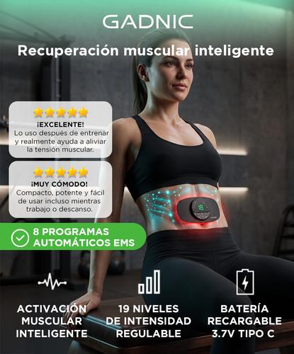 Electroestimulador Muscular Gadnic Parche Inteligente EMS Abs Recovery Tech - 1