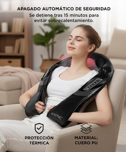  Masajeador Cervical Gadnic ARCE 8 Nodos Shiatsu - 4