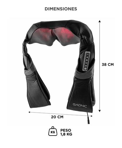  Masajeador Cervical Gadnic ARCE 8 Nodos Shiatsu - 5