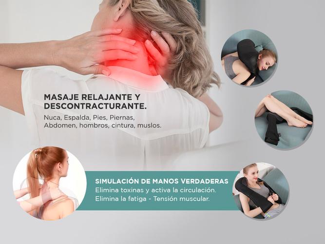 Masajeador Gadnic Cedro Cervical 8 Nodos Shiatsu Terapia de Calor 3 Niveles - 2