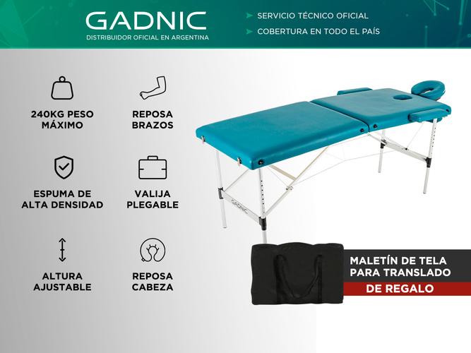 Camilla Para Masajes Gadnic Profesional Hasta 240kg 185x70cm Plegable - 1
