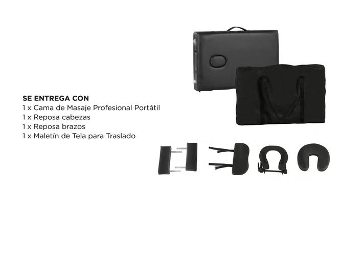 Camilla Para Masajes Gadnic Profesional Hasta 240kg 185x70cm Plegable - 5