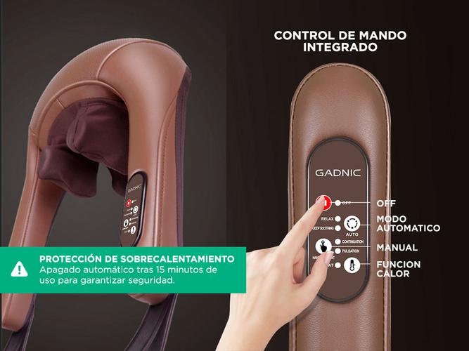  Masajeador Cervical Gadnic Roble Shiatsu - 4
