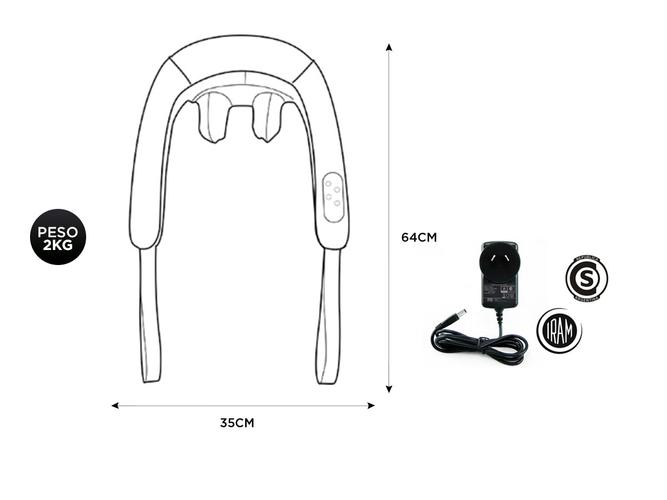  Masajeador Cervical Gadnic Roble Shiatsu - 5
