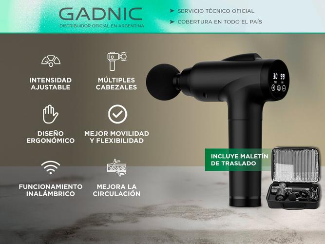 Pistola Masajeadora Muscular Gadnic Inalámbrica  Usado - 1