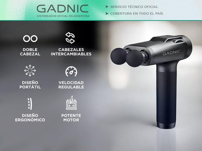Pistola Masajeadora Gadnic Doble Cabezal - 1