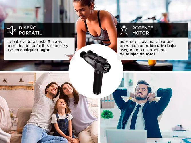 Pistola Masajeadora Gadnic Doble Cabezal - 3