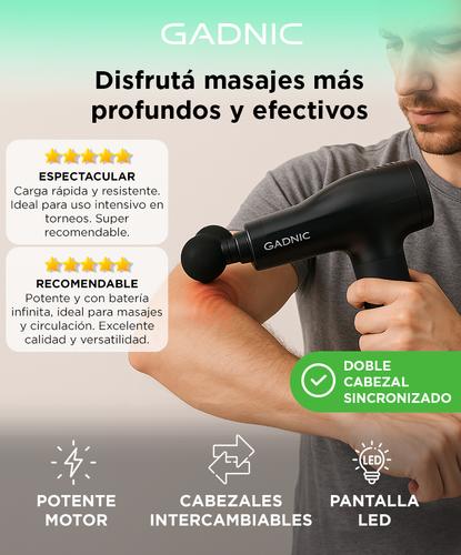 Pistola Masajeadora Gadnic Doble Cabezal - 1