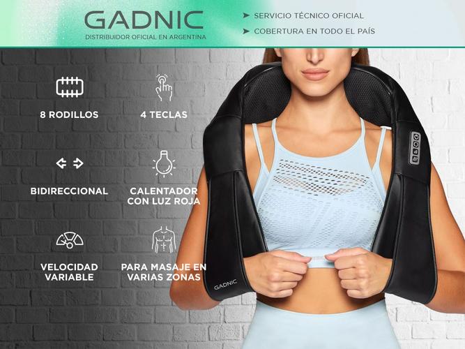 Masajeador Cervical y Lumbar Gadnic 8 Rodillos Bidireccionales Outlet - 1