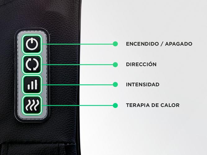 Masajeador Cervical y Lumbar Gadnic 8 Rodillos Bidireccionales - 4