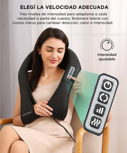 Masajeador Cervical y Lumbar Gadnic 8 Rodillos Bidireccionales - 3