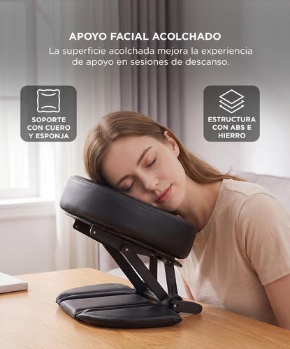 Almohada Reposacabeza Masajeadora De Escritorio Gadnic Ajustable 0 A 90 Grados Plegable Con Giro 360 Y Soporte Facial Acolchado - 3