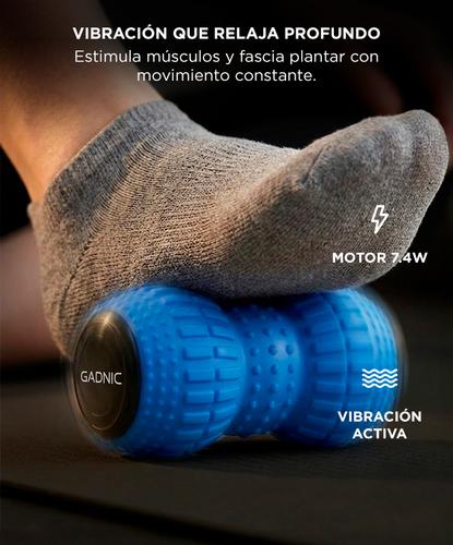 Masajeador Fascitis Plantar Gadnic Vibratorio Rodillo Para Pies Recargable Portátil  - 2