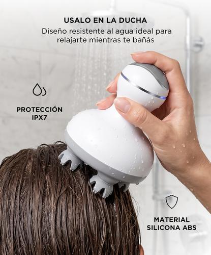 Masajeador Electrico Care By Gadnic Cuero Cabelludo Y Cuerpo Recargable Bateria 1200mAh 4 Modos IPX7 Carga Potencia 5W Silicona ABS  - 3