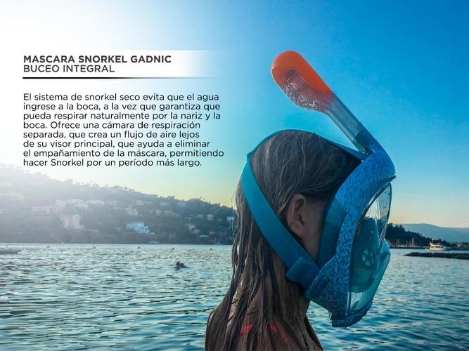 Mascara Snorkel Gadnic Buceo Integral Conexion Gopro - 2