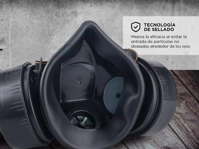 Máscara Doble Filtro y Antiparras Gadnic para Gas Polvos Fumigación Usado - 2