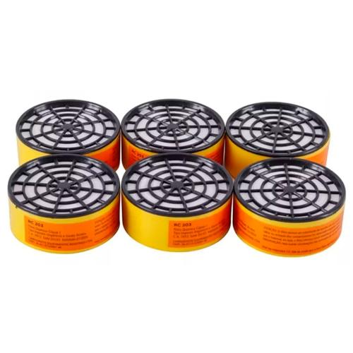 Filtro Repuesto Mascara Gases Pintura Humo x6 - 0