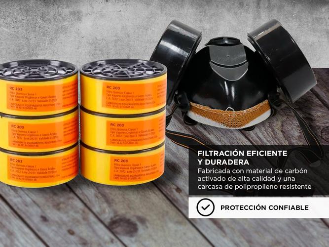 Filtro Repuesto Mascara Gases Pintura Humo x6 - 3