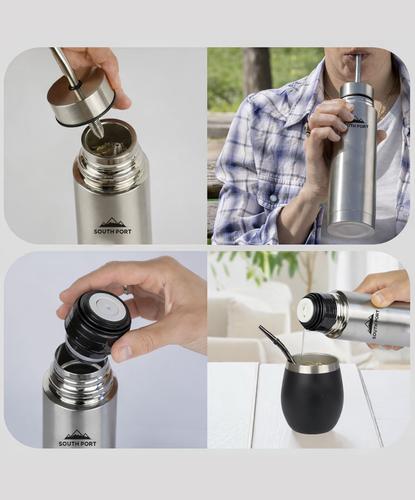 Termo Mate Autocebante South Port By Gadnic 500 ml Acero Inoxidable - 4