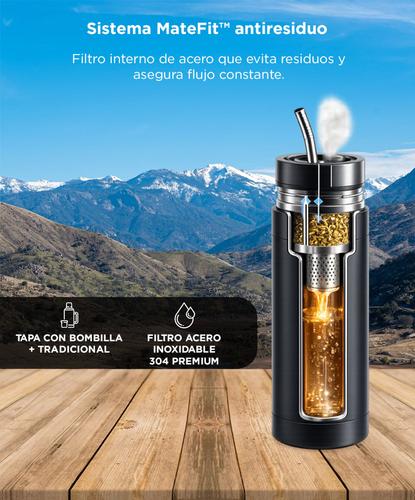 Termo Mate Southport by Gadnic Auto Mate 500ml Acero Inoxidable Doble Tapa - 2