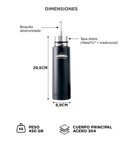 Termo Mate Southport by Gadnic Auto Mate 500ml Acero Inoxidable Doble Tapa - 5