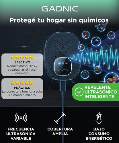 Repelente para Plagas Ultrasónico Gadnic Ahuyentador Ratas Murcielagos Insectos Alcance 200m - 1