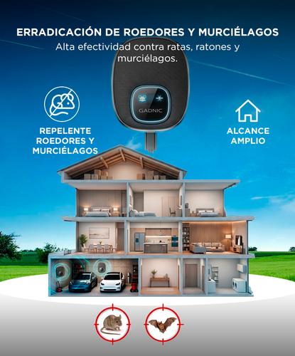 Repelente para Plagas Ultrasónico Gadnic Ahuyentador Ratas Murcielagos Insectos Alcance 200m - 3