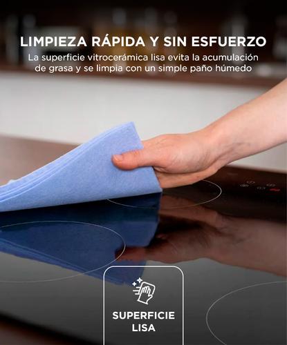 Anafe Vitrocerámico Maverick 60cm 6000W 4 Hornallas Control Táctil Vidrio Fácil Limpieza - 3