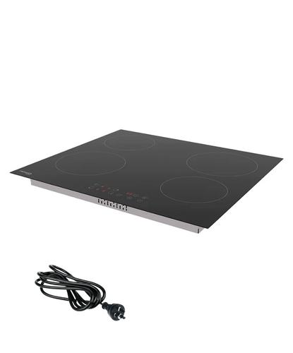 Anafe Vitrocerámico Maverick 60cm 6000W 4 Hornallas Control Táctil Vidrio Fácil Limpieza - 6