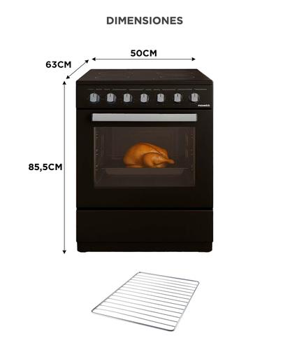 Cocina Eléctrica Vitrocerámica Maverick 50 cm con Horno  Y 4 Zonas - 6