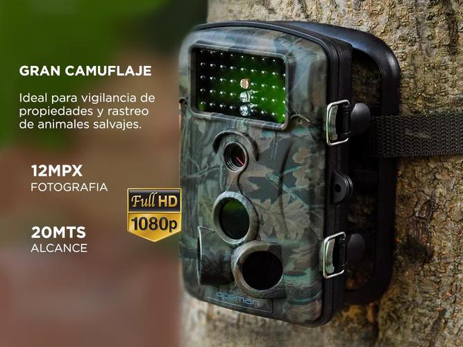 Cámara Deportiva Camuflada Gadnic Pro Hunter Trail Full HD IP67 Pantalla Color - 2