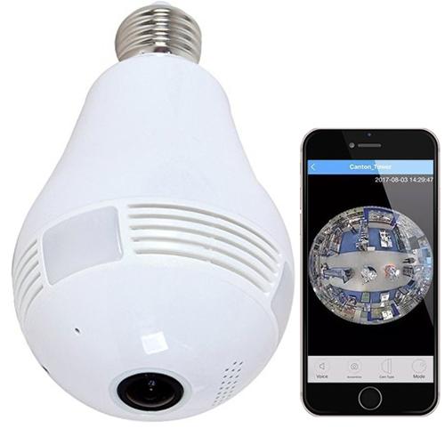 Lámpara con Cámara Oculta FULLHD Panoramic Globe - 0