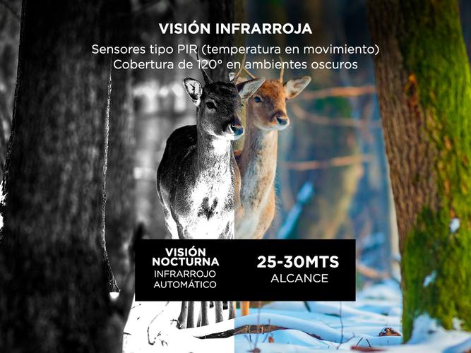 Camara Deportiva Caza Pro Hunter II 4K 2160P - 3